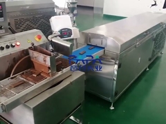 Small Scale Chocolate Enrobing Line For Candy Bar