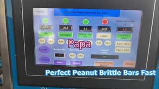 Video thử nghiệm Máy cắt và tạo hình thanh đậu phộng giòn Papa Small P320